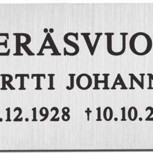 RST-laatta hautakiveen